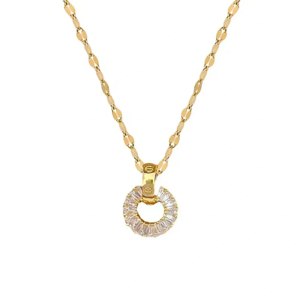 18k Gold filled Necklace & earring set for women - Picture 5 of 6